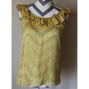 J. Crew gold silk top (A12-82)